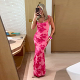 Ilga Suknelė Sofist Flowers 3D Siuvinėta - Paplūdimio Mada l Velira