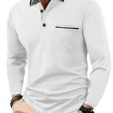Larsen™ | Klasikinis ilgomis rankovėmis polo marškinėliai