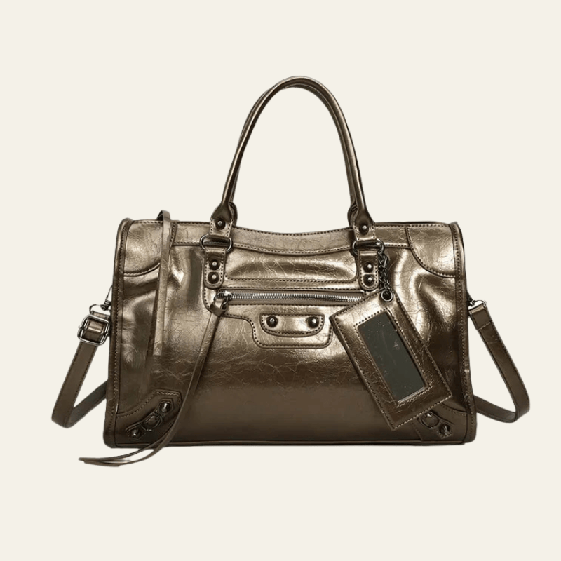 Velira Bags Tamsiai ruda / Standartinė Carmela pareiškimo rankinė