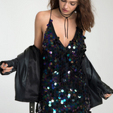 Vestido Paetê Night Glam - Šventinė Mada l Velira