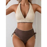 Ugnė | Juodas Aukšto Liemens Bikinis