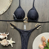 Bikini Aukso Bangos - Paplūdimio Mada l CAROL ERDVĖS MADA