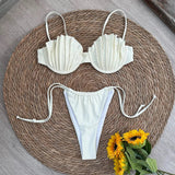 Bikini Kriauklė su Perlu Perlų Kriauklė Kreminė - Paplūdimio Mada | Velira