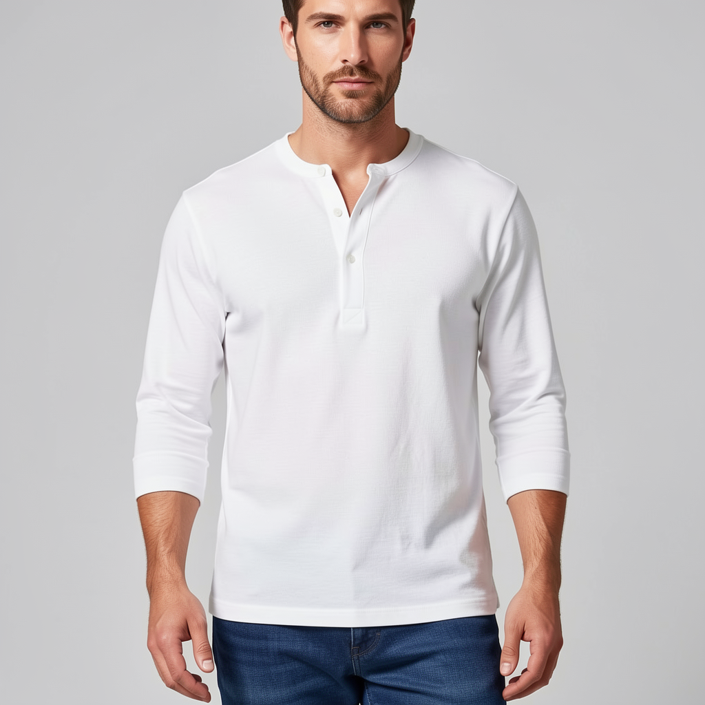 Mantas henley – Velira studio #eaeaea