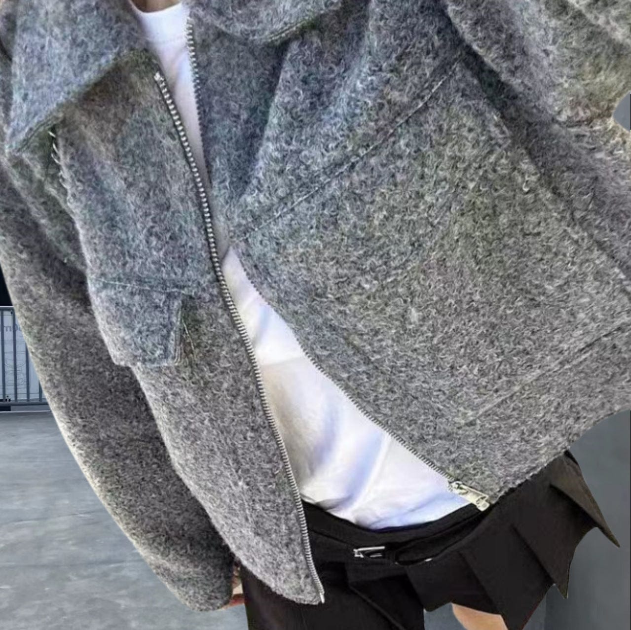 Velira Sophie | Grey Cropped Jacket Sophie | Pilka Trumpa Striukė