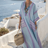 Caftan suknelė "Maxine" – Mėtinė ir Horizontas