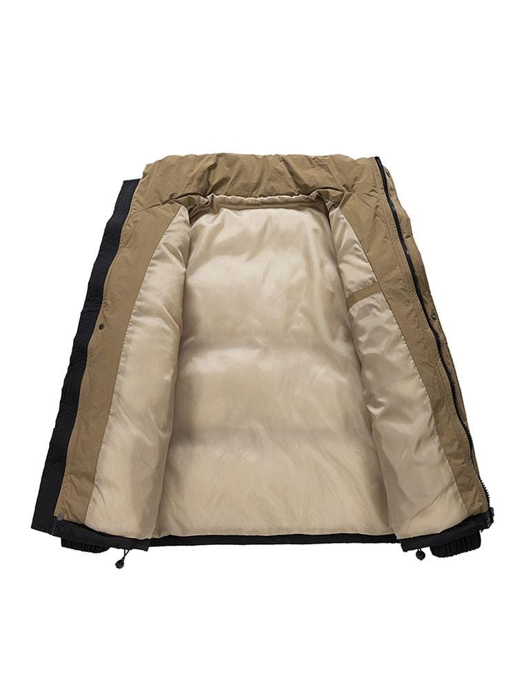 Velira Coats & Jackets Spalvų blokų pūkinė striukė