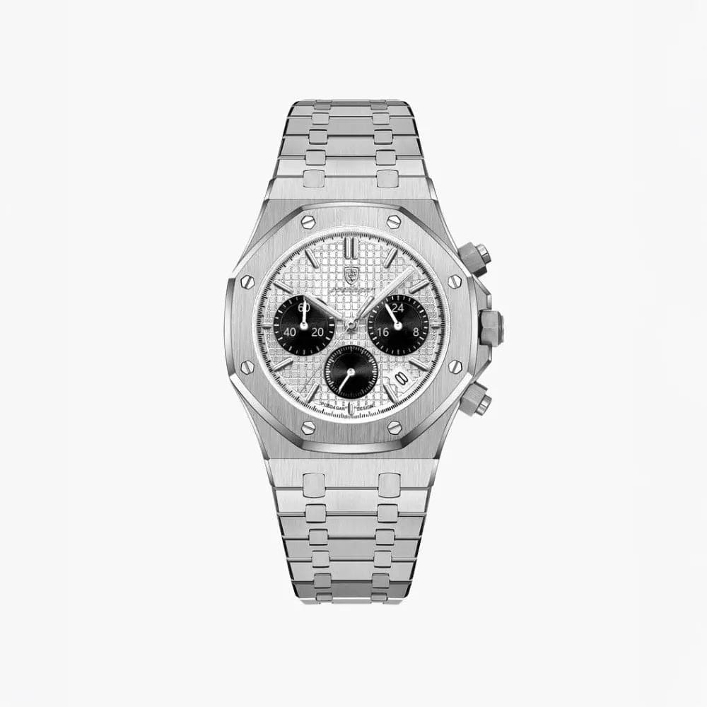 LITHUA Balta Aegion™ | Modernus Chronographas iš Plieno