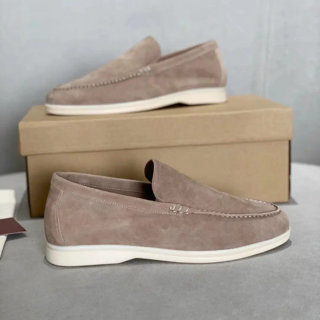 LITHUA Bežinė / 38 Šiuolaikiški Suede Loaferiai