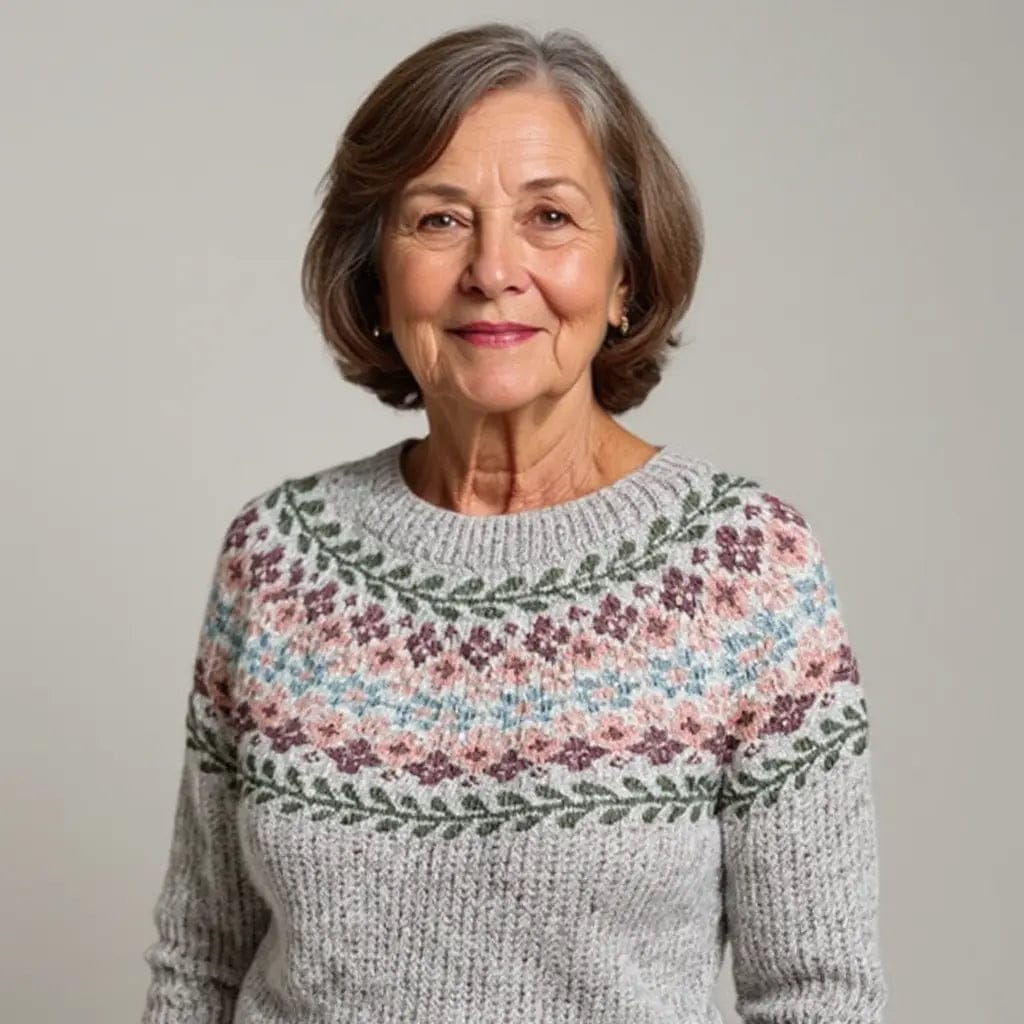 LITHUA Chelsea | Vintage Islandstrikpullover