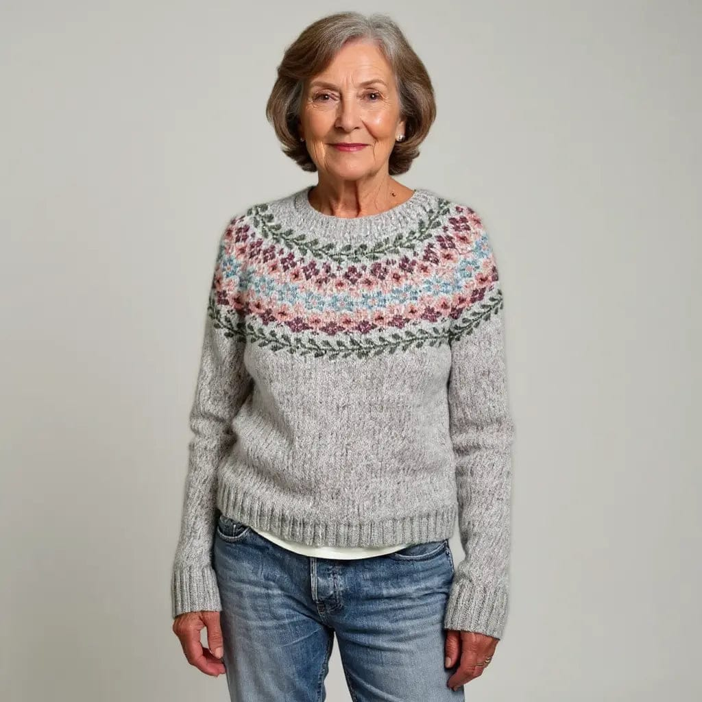 LITHUA Chelsea | Vintage Islandstrikpullover
