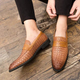 LITHUA Elegantiški Woven Loafers