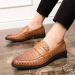 LITHUA Elegantiški Woven Loafers