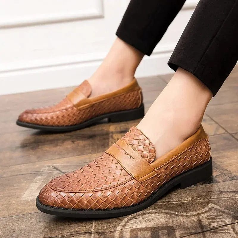 LITHUA Elegantiški Woven Loafers