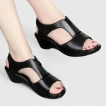 LITHUA Juoda / 36 Pernille | Elegantiški Sandalai