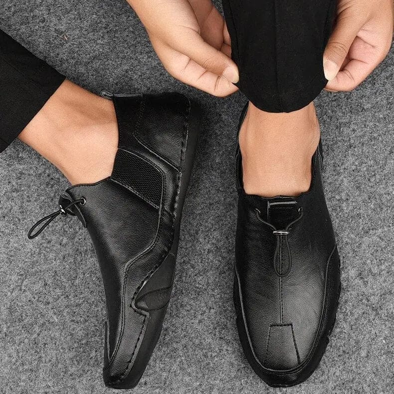 LITHUA Juoda / 37 Laurits™ | Odiniai Slip-Ons