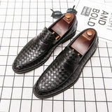 LITHUA Juoda / 38 Elegantiški Woven Loafers