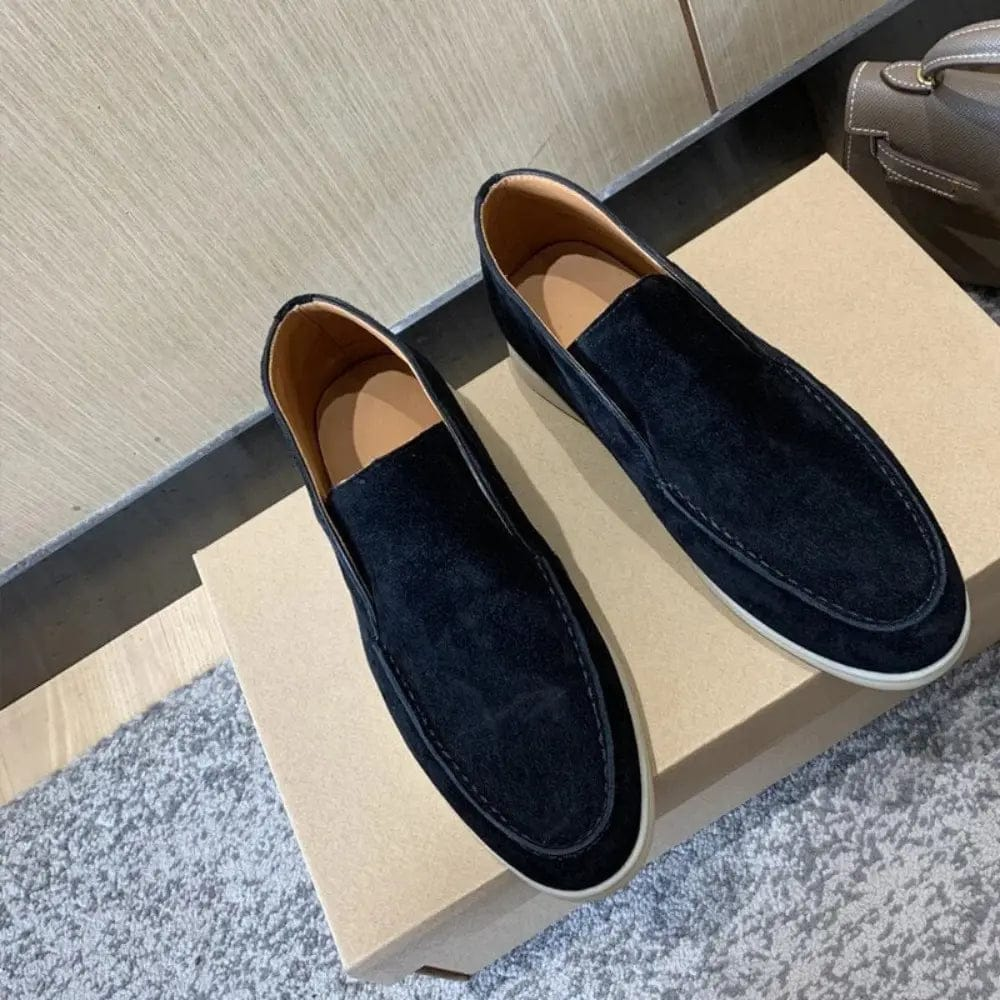 LITHUA Juoda / 38 Kasdieniai Suede Loaferiai