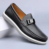 LITHUA Juoda / 38 Prabangūs Odiniai Loafers