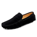 LITHUA Juoda / 38 Suedesko Båd Loafers