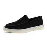 LITHUA Juoda / 39 Klasikiniai Suede Verslo Loaferiai