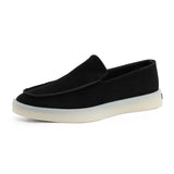 LITHUA Juoda / 39 Klasikiniai Suede Verslo Loaferiai