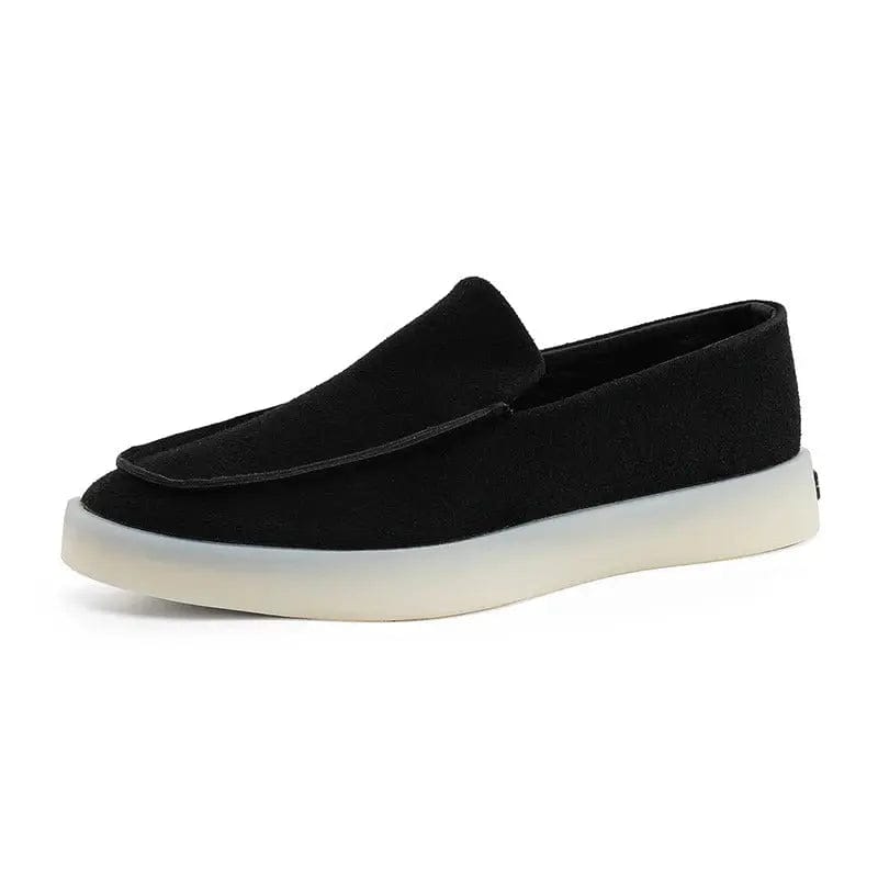 LITHUA Juoda / 39 Klasikiniai Suede Verslo Loaferiai