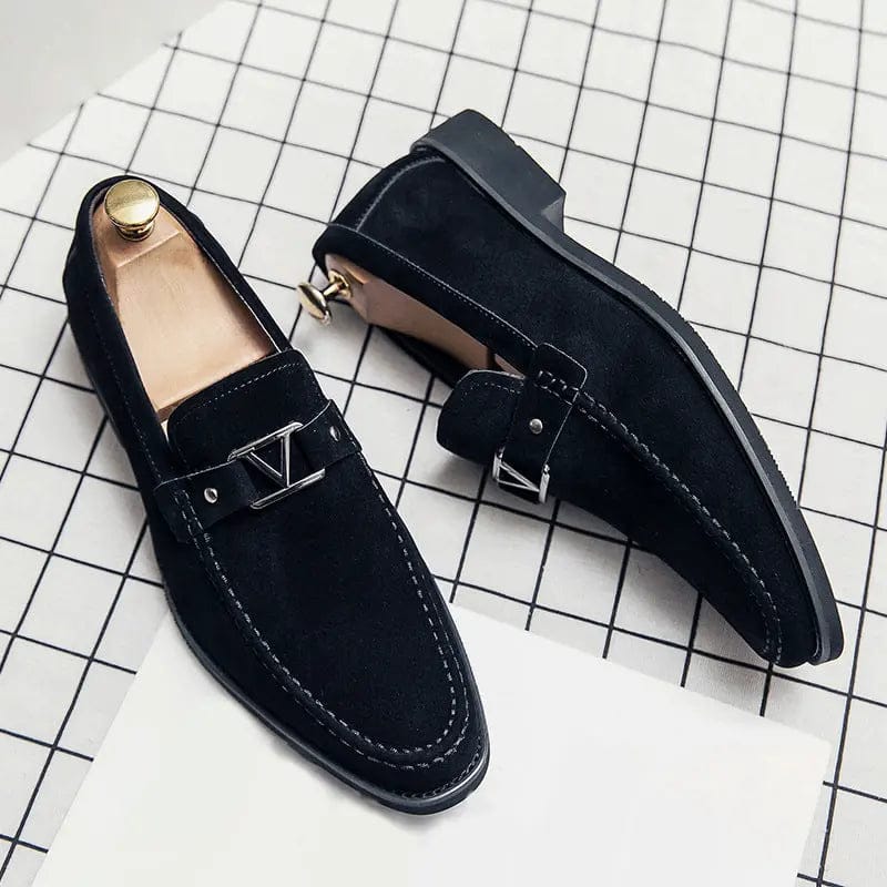 LITHUA Juoda / 40 Verona Chic Suede Loafers