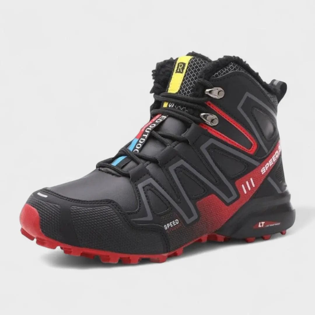 LITHUA Juoda-Raudona / 39 TrailGuard™ 2.0 | Ortopedinis, vandeniui atsparus lauko botas
