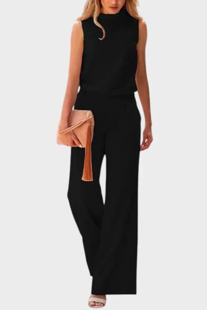 LITHUA Juoda / S Malina | Elegantiška jumpsuit
