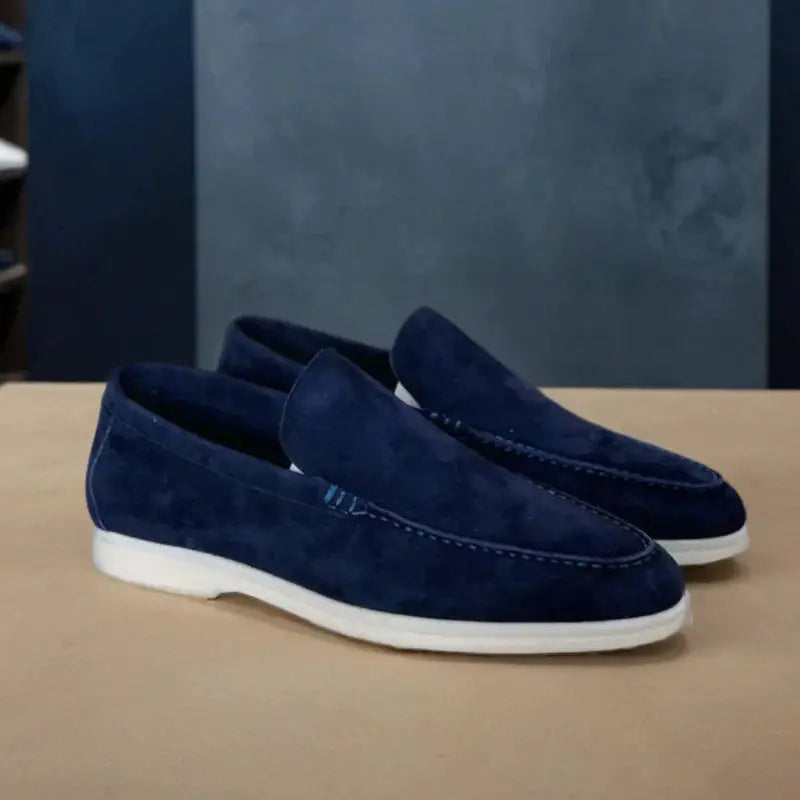 LITHUA Jūrinė mėlyna / 38 Premija Suede Loaferiai