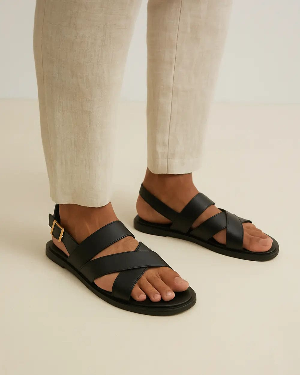 LITHUA Lanaro™ | Elegantiški Kryžminiai Sandalai