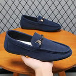 LITHUA Mėlyna / 38 Suede verslo loaferiai