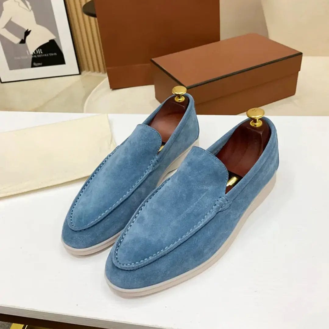 LITHUA Mėlyna / 39 Klasikiniai Suede Loaferiai