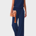 LITHUA Mėlyna / S Malina | Elegantiška jumpsuit