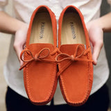 LITHUA Oranžinė / 38 Kasdieniai Suede Vasaros Loaferiai