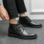 LITHUA Parker™ | Dirbtinės odos Dvigubos Monk-strap Batai