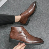 LITHUA Parker™ | Dirbtinės odos Dvigubos Monk-strap Batai