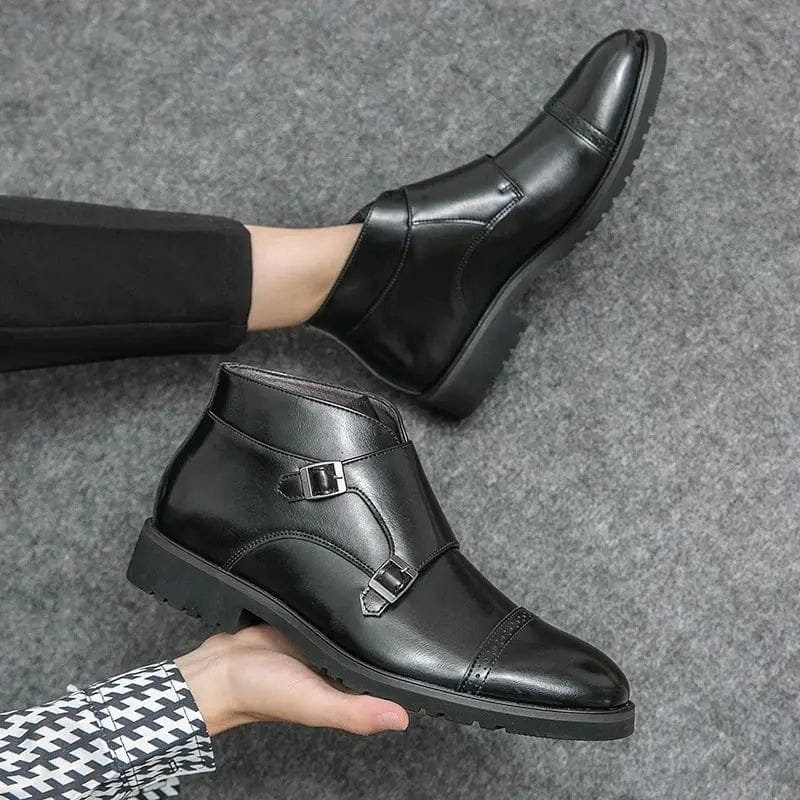 LITHUA Parker™ | Dirbtinės odos Dvigubos Monk-strap Batai