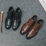 LITHUA Parker™ | Dirbtinės odos Dvigubos Monk-strap Batai