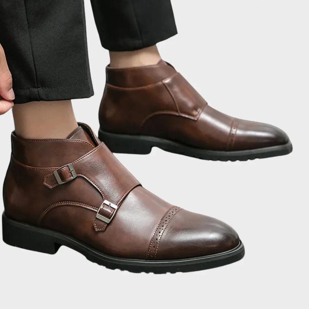 LITHUA Parker™ | Dirbtinės odos Dvigubos Monk-strap Batai