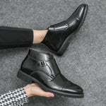 LITHUA Parker™ | Dirbtinės odos Dvigubos Monk-strap Batai