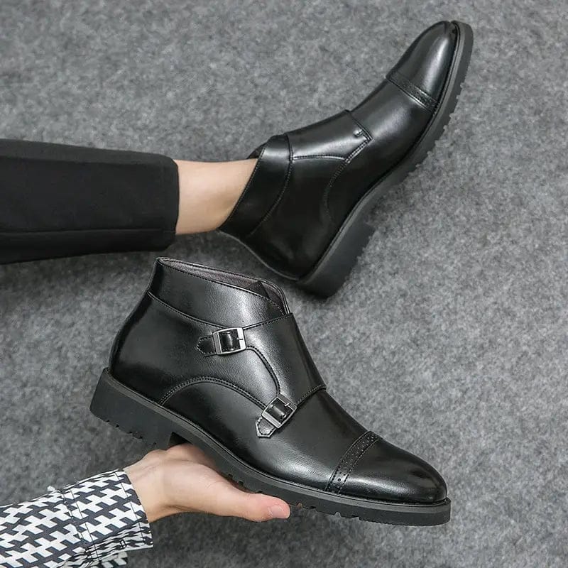 LITHUA Parker™ | Dirbtinės odos Dvigubos Monk-strap Batai