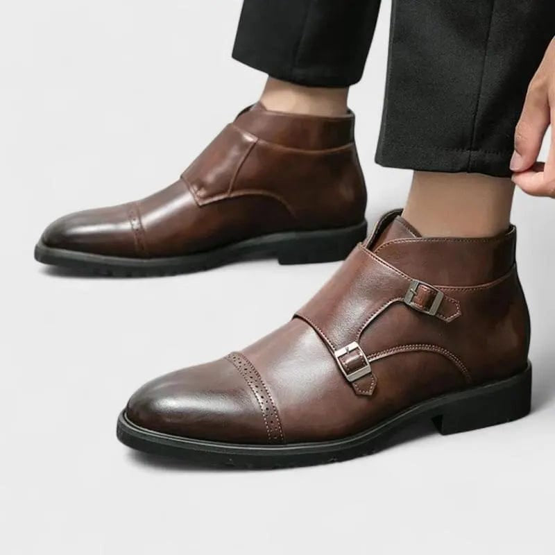 LITHUA Parker™ | Dirbtinės odos Dvigubos Monk-strap Batai