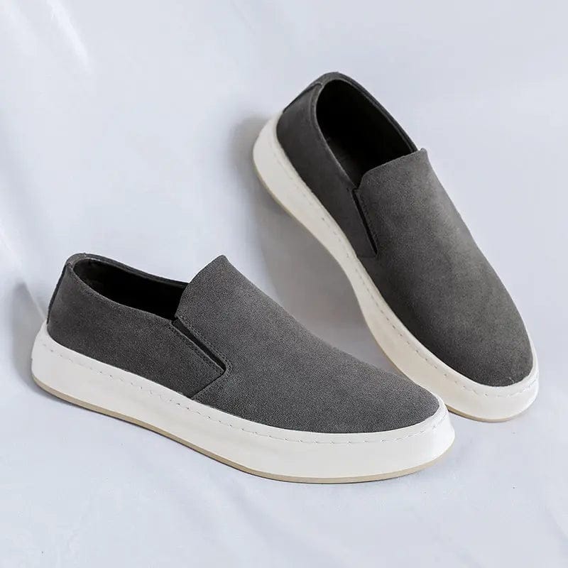 LITHUA Pilka / 38 Patogūs Suede Loafers
