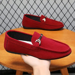 LITHUA Raudona / 38 Suede verslo loaferiai