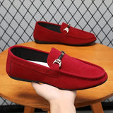 LITHUA Raudona / 38 Suede verslo loaferiai
