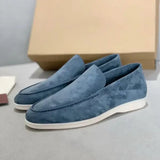 LITHUA Šviesiai Mėlyna / 38 Šiuolaikiški Suede Loaferiai