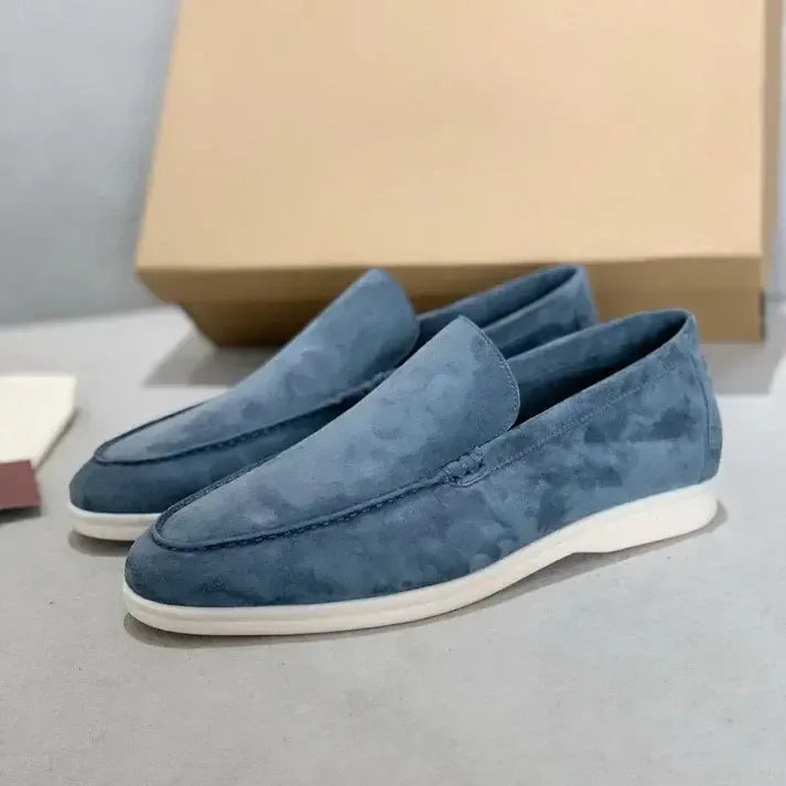 LITHUA Šviesiai Mėlyna / 38 Šiuolaikiški Suede Loaferiai