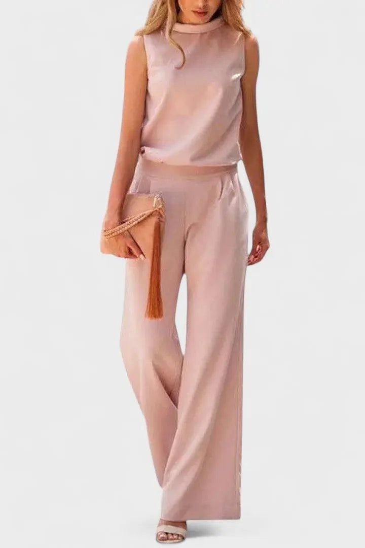 LITHUA Šviesiai rožinė / S Malina | Elegantiška jumpsuit